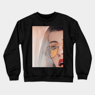 Lolipop Red Lips Geek Designer Dune Stika Artistic Anime Style Crewneck Sweatshirt